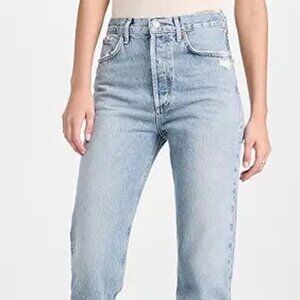 Agolde 90s Pinch Waist Straight Leg Raw Hem